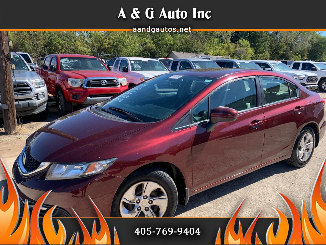 2014 Honda Civic for sale in Oklahoma City OK 73141 by A & G Auto Inc